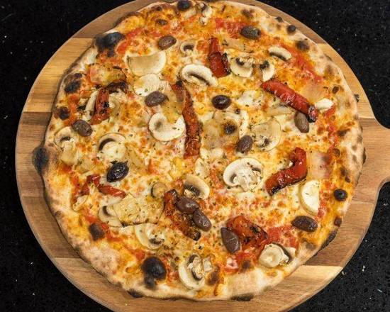 Capricciosa — Mushroom · olives · sun-dried tomato